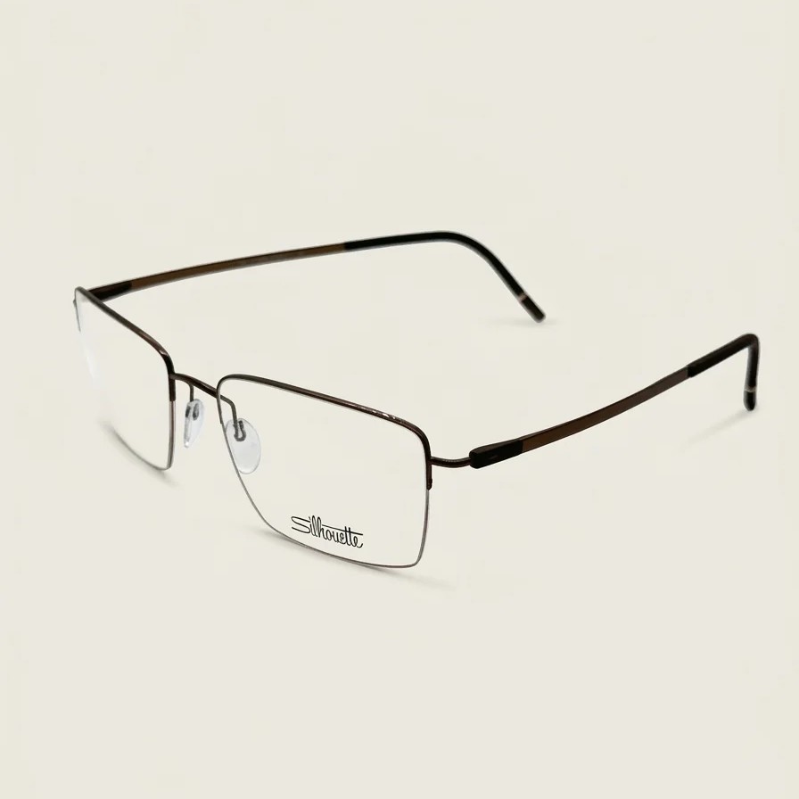 Frame with case Silhouette Dynamic Dawn Warm Brown 5583 6040 55-18-150 — 2