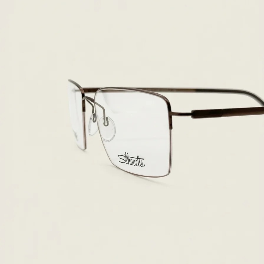 Frame with case Silhouette Dynamic Dawn Warm Brown 5583 6040 55-18-150 — 4
