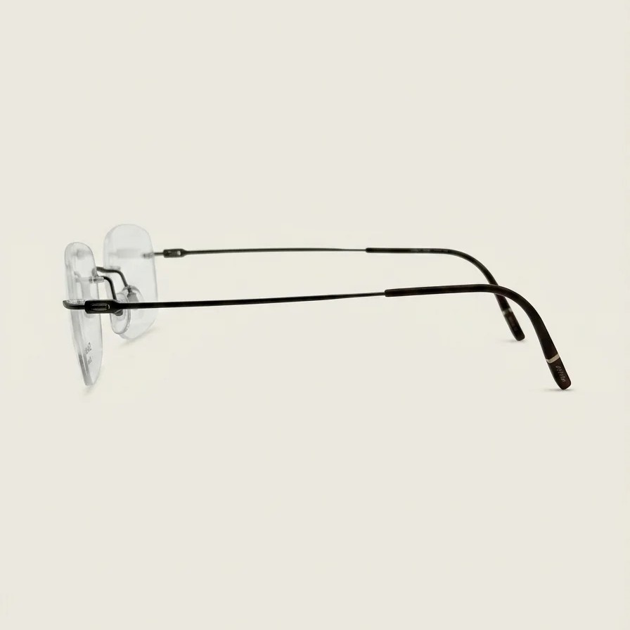 Frame with case Silhouette The Refined Cool Brown 5593 6040 54-21-150 — 3