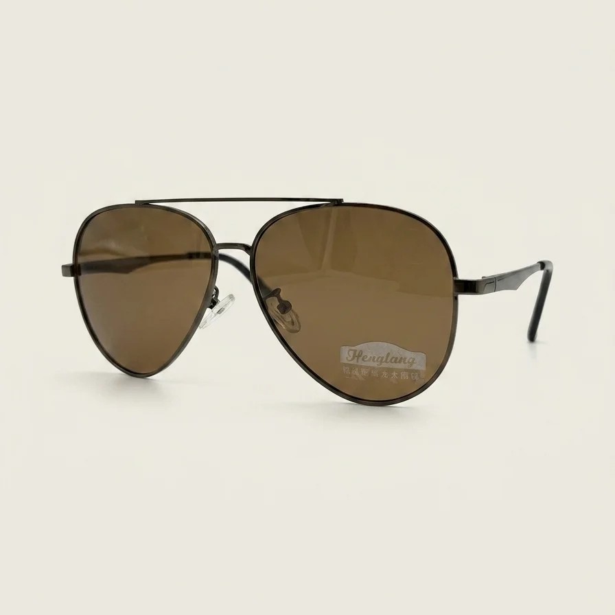 Очки солнцезащитные Henglang3035 Brown 54-19-138 — 2