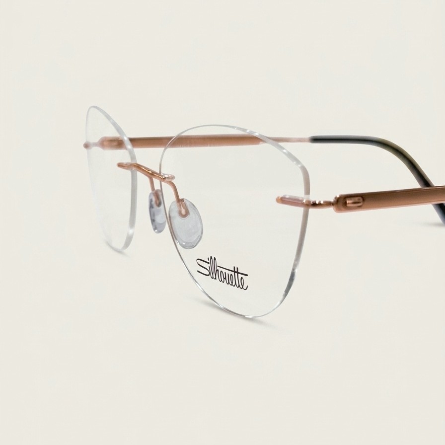 Оправа с футляром Silhouette The Timeless Visionary - Glossy Rosegold 5603 3530 54-17-140
