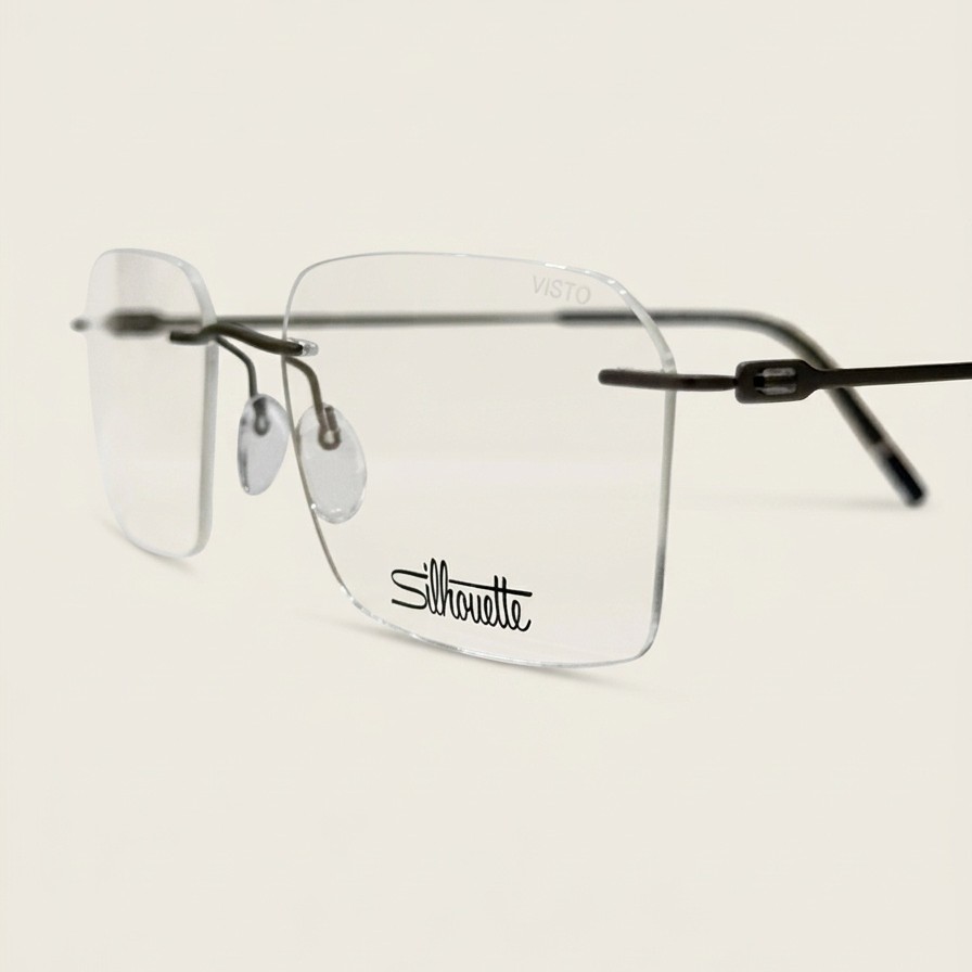 Оправа с футляром Silhouette The Refined - Striking Ruthenium 5593 6660 54-17-145