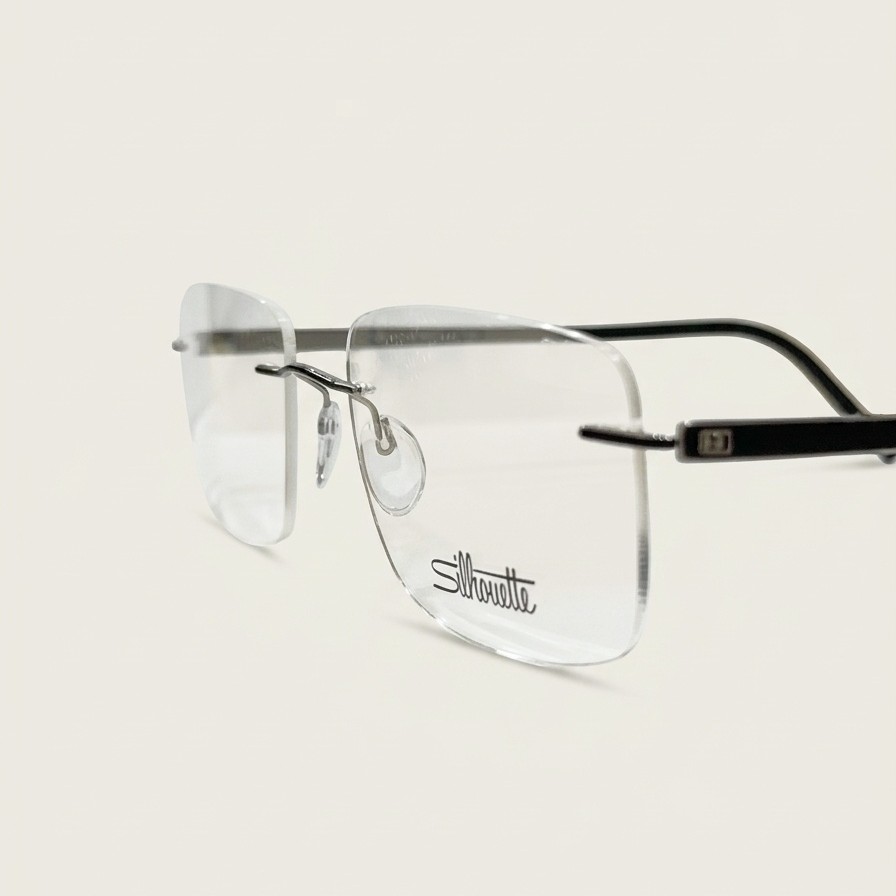 Оправа с футляром Silhouette Momentum - Titanium / Iceland Black 5529 9010 54-19-145
