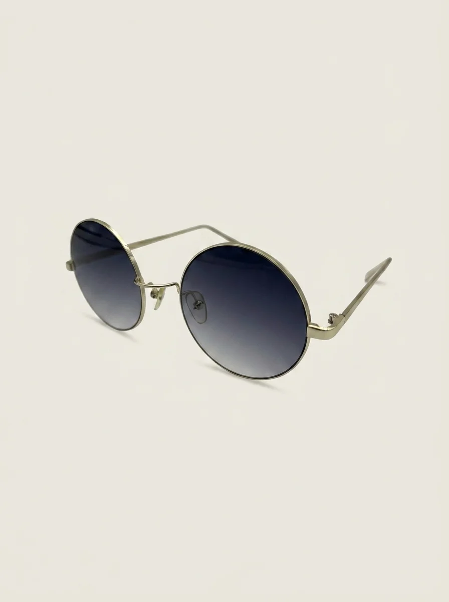 Очки солнцезащитные Frame 9904 Gold 52-21-143 — линзы фиолетовый градиент 2