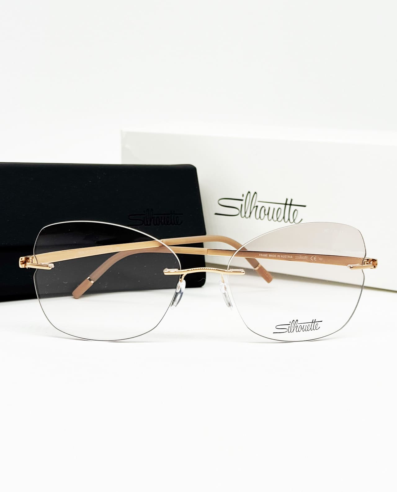 Оправа Silhouette с футляром Momentum - Rose Gold Desert 5529 HF 3525 55-17-140 5
